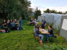 Stimmung beim Hoffest.